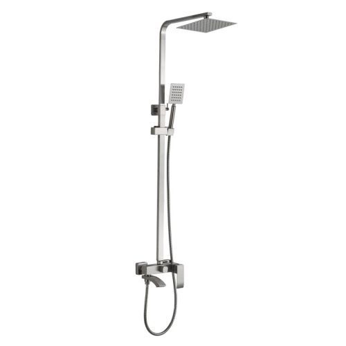 Душевая стойка Haiba HB24815 настенная цвет нержавеющая сталь