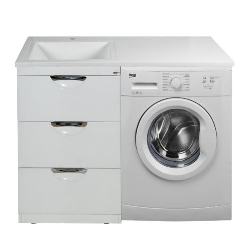 Тумба под раковину Misty Куба П-Куб01060-0113Я 60х50 напольная цвет белый