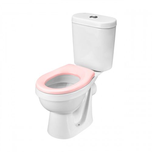 Унитаз-компакт напольный с бачком Santek Каспер 1WH501847 белый/розовый с сиденьем каскадный смыв