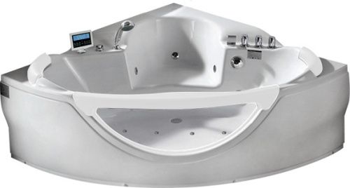 Ванна акриловая гидромассажная Gemy G9025 II K 155х155 угловая четверть круга с каркасом