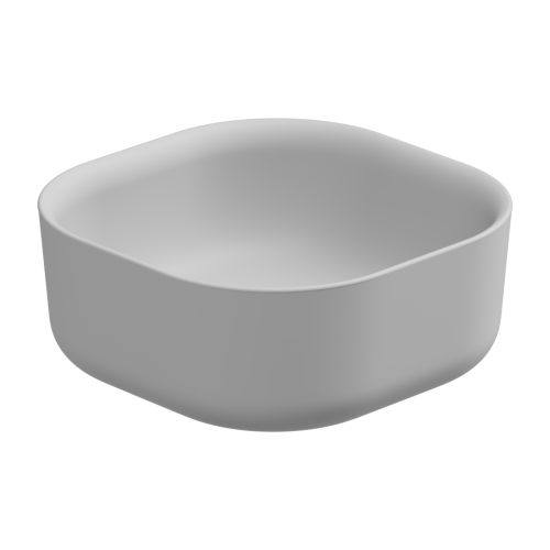 Раковина керамическая GSG Ceramic Design Hit! HILAVQU42001 40х40 накладная цвет белый без отверстий под смеситель