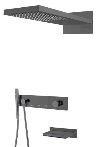 Душевая система Boheme Zodiac 132-2-SGM встраиваемая в стену цвет серый