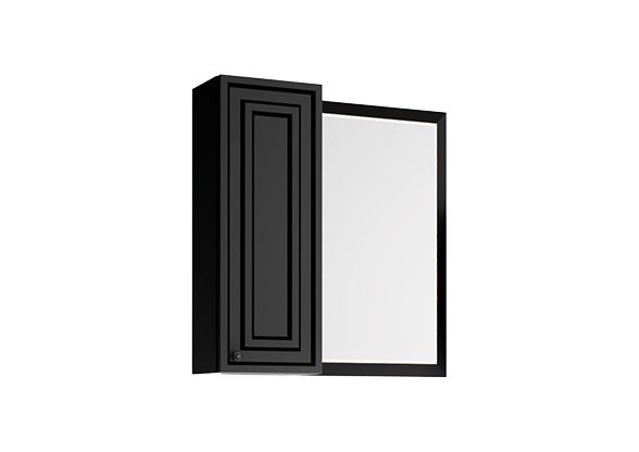 Шкаф Creavit Kayra KY1030.01.MAN 30х80 подвесной цвет черный