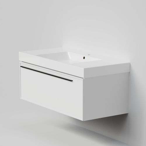 Тумба с раковиной La Fenice ELBA NFNC-01-ELB-B-100-3-100 100х50 подвесная цвет белый