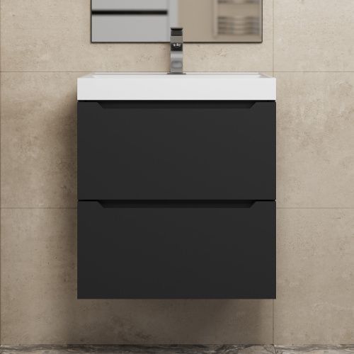 Тумба под раковину Uperwood Tanos 2191020001 50х50 подвесная цвет черный