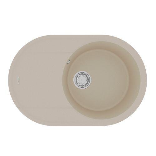 Кухонная мойка LeMark Lacha 760 9910056 75х50 цвет бежевый поверхность матовая