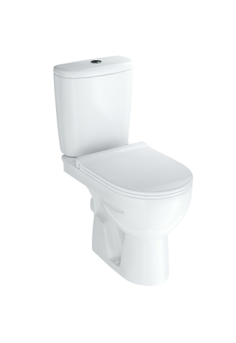 Унитаз-компакт напольный с бачком Kirovit Галант Вн УнБ75 белый с сиденьем микролифт каскадный смыв