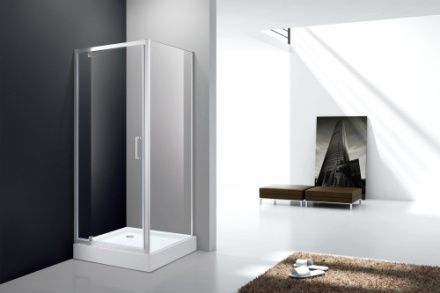 Душевой уголок Cezares MOLVENO MOLVENO-A-1-100-C-Cr-IV 100х100 стекло прозрачное профиль хром без поддона