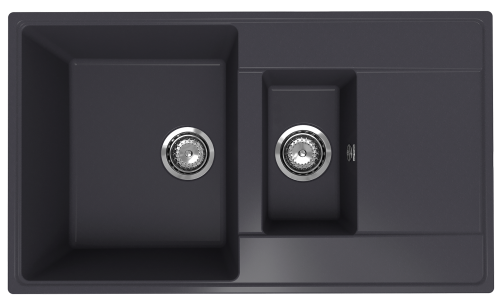 Кухонная мойка Ulgran Quartz Prima 860 1,5 K-08 85х50 цвет черный