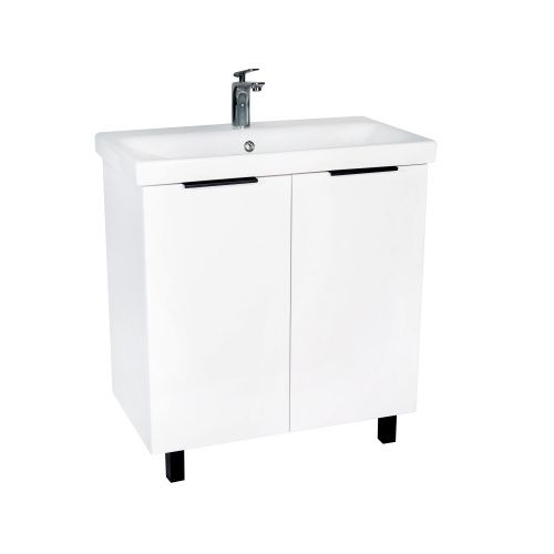 Тумба под раковину Viant Берлин VBER80MDBEL-T2ST 80х40 напольная цвет белый