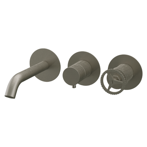 Смеситель для ванны Remer Chrono CH54D2PXV встраиваемый в стену нержавеющая сталь