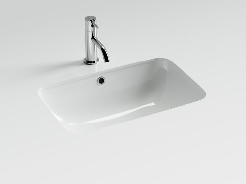 Раковина из сантехнического фарфора Ceramica Nova ELEMENT CN7018 50х40 встраиваемая цвет белый без отверстий под смеситель