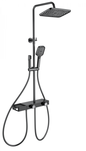 Душевая стойка Wonzon & Woghand WW-B4161-BGG настенная цвет серый с термостатом