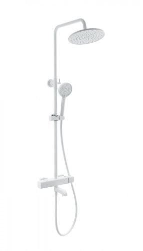 Душевая стойка Wonzon & Woghand Stay WW-A3007-T1-MW настенная цвет белый с термостатом