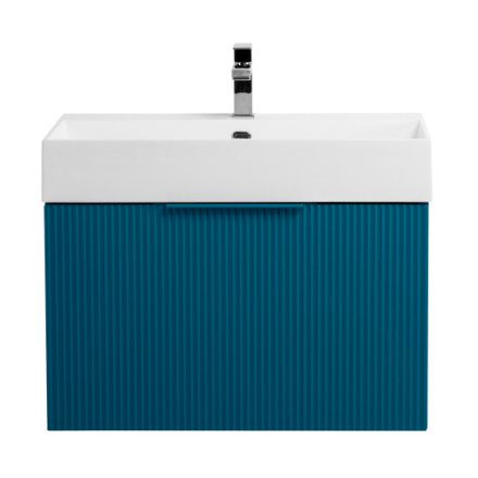 Тумба под раковину Cezares PREMIUM 55438 70х40 подвесная цвет голубой