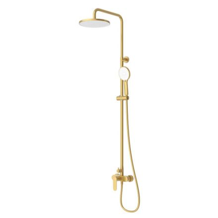 Душевая стойка Cezares STYLUS STYLUS-CD-BORO настенная цвет золото