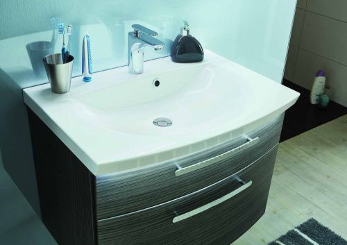 Раковина из искусственного камня Puris Vuelta WME6370B1 70х50 накладная цвет белый 1 отверстие под смеситель