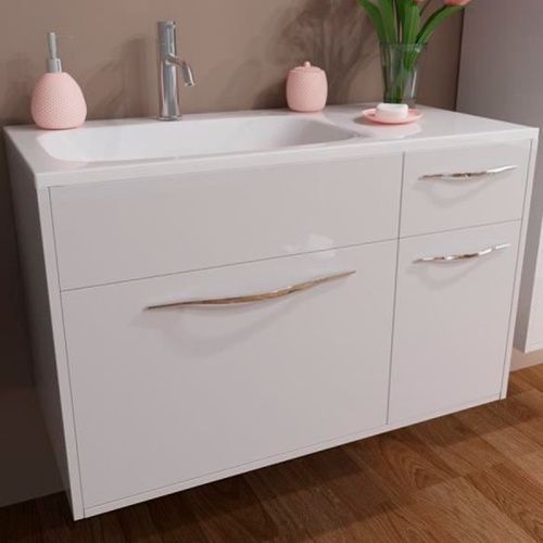 Тумба с раковиной Эстет Barcelona ФР-00003593 90х40 подвесная цвет белый