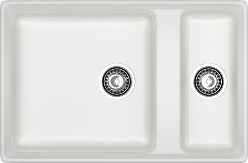 Кухонная мойка Granfest Level LV-760K иней 75х50 цвет белый поверхность матовая