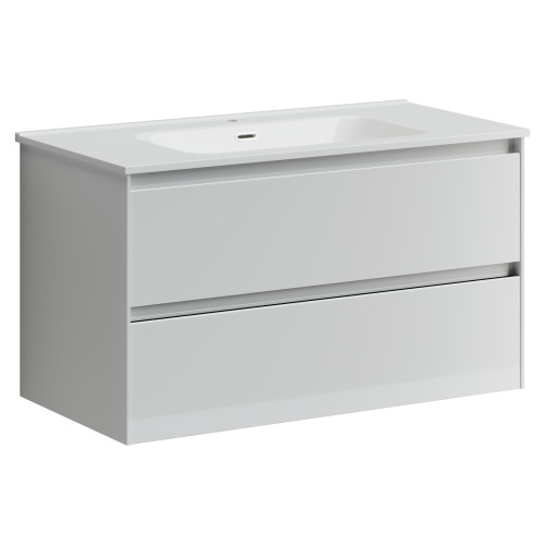 Тумба под раковину Sancos Cento CN90W 90х50 подвесная цвет белый
