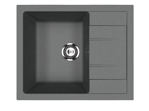 Кухонная мойка Ulgran Classic U-607-343 60х50 цвет черный