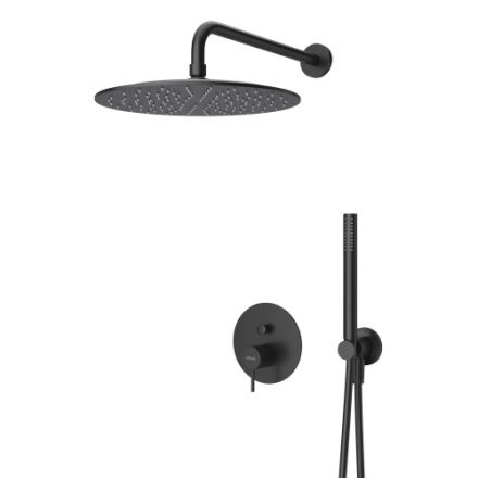Душевая система Cezares LEAF LEAF-DSIP-30-L-NOP встраиваемая в стену цвет черный