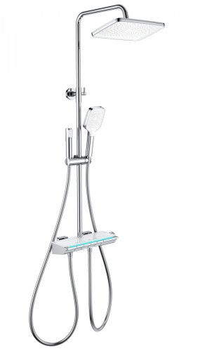 Душевая стойка Wonzon & Woghand Muse WW-B4174-CR настенная цвет хром с термостатом