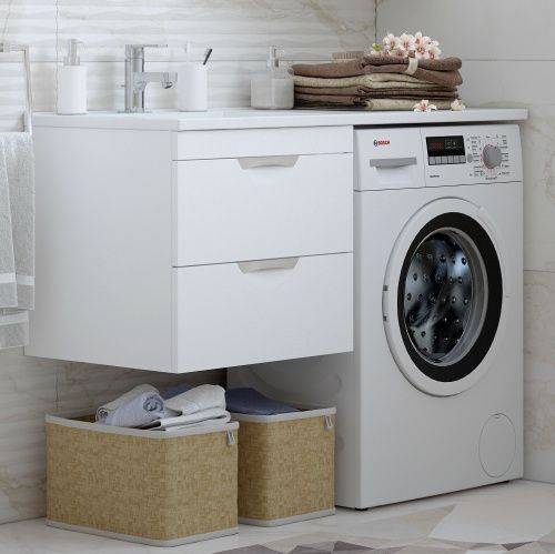 Тумба под раковину Corozo Алиот SD-00000603 60х50 подвесная цвет белый