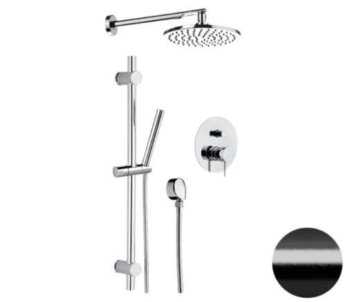 Душевая система Remer X Style X09S01OCFP встраиваемая в стену цвет серый