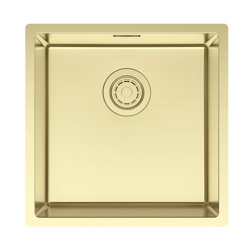 Кухонная мойка Paulmark LASSAN 44 UNI LA44-LG 40х40 цвет золото поверхность брашированная