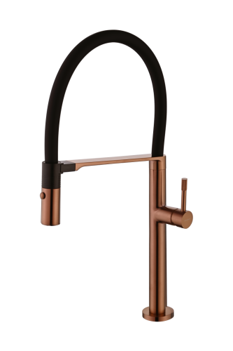 Смеситель для кухни Boheme Uno 114-CB на мойку медь