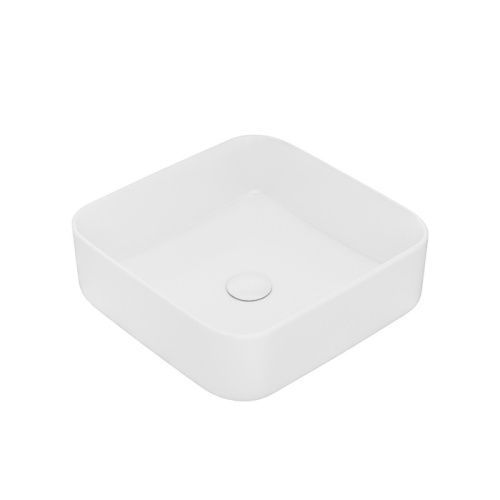 Раковина керамическая Iddis Bridge BRIWS04i27 40х40 накладная цвет белый без отверстий под смеситель