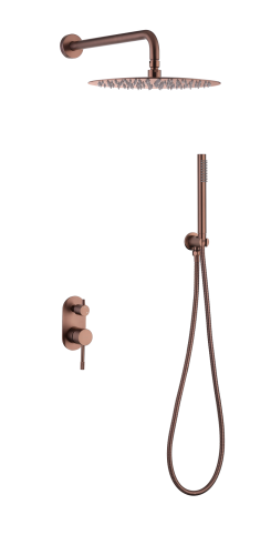 Душевая система Boheme Uno 464-CB встраиваемая в стену цвет медь