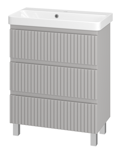 Тумба под раковину Brevita Victory VIC-07070-50-03Я 70х40 напольная цвет серый