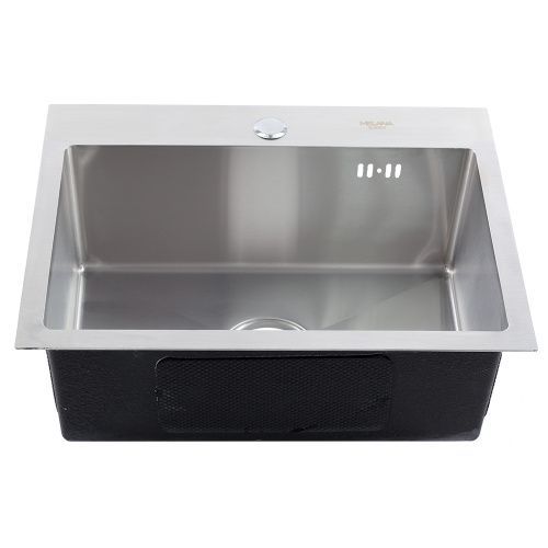 Кухонная мойка Melana ProfLine H5138F сатин 50х40 цвет серый поверхность матовая