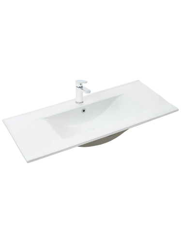 Раковина из сантехнического фаянса WeltWasser WW SK 10000004633 50 см встраиваемая цвет белый 1 отверстие под смеситель