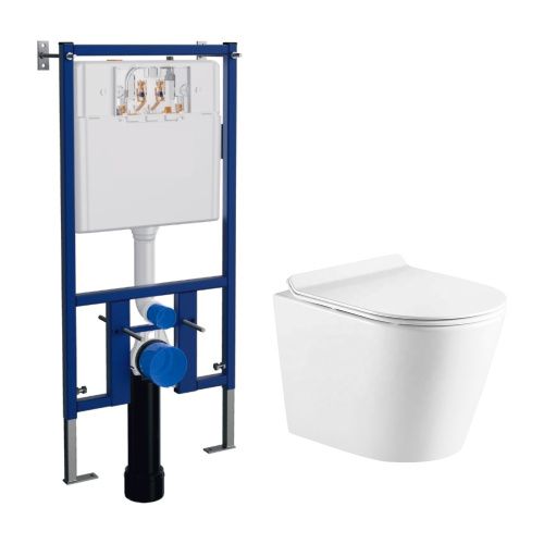 Комплект унитаз с инсталляцией  Azario  4501+AZ-402W