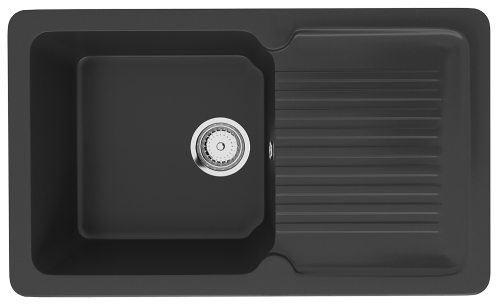 Кухонная мойка Ulgran Classic U-506-344 75х50 цвет черный