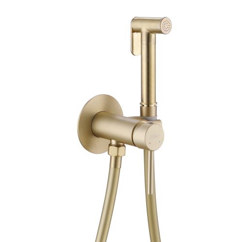 Гигиенический душ со смесителем Abber Wasser Kreis AF8125G золото