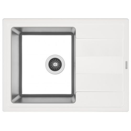 Кухонная мойка Florentina Комби 650 21.390.B0650.201 65х50 цвет белый поверхность полированная