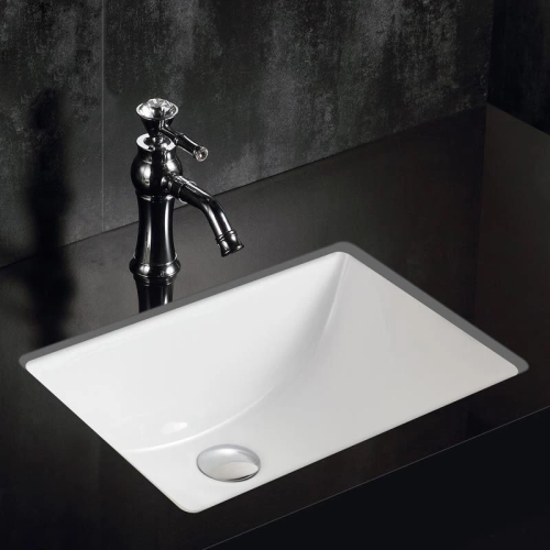 Раковина керамическая Gid Integrado 71153 60х40 встраиваемая цвет белый без отверстий под смеситель