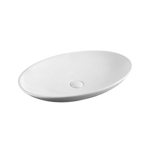 Раковина из сантехнического фаянса Azario AZ- 40148 70х40 накладная цвет белый