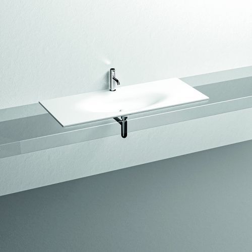 Раковина керамическая Kerasan Shape 548030*1 120 см встраиваемая цвет белый 1 отверстие под смеситель