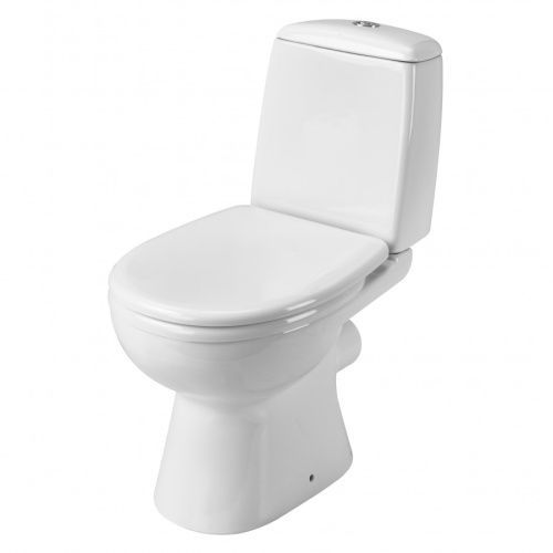 Унитаз-компакт напольный с бачком Santek Цезарь 1WH301746 белый с сиденьем микролифт душевой смыв