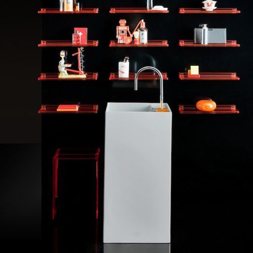 Раковина керамическая Laufen Kartell 8.1133.1.000.111.1 40 см напольная цвет белый 1 отверстие под смеситель