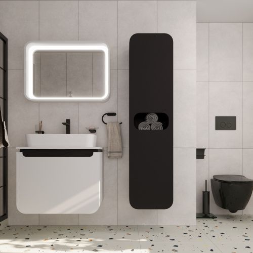 Тумба с раковиной Creavit Pion Plus PN0070.01.BGR+UL060 70х50