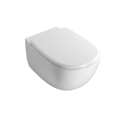 Чаша унитаза подвесная Globo DAILY DNS02BO цвет белый без сиденья безободковая смыв торнадо