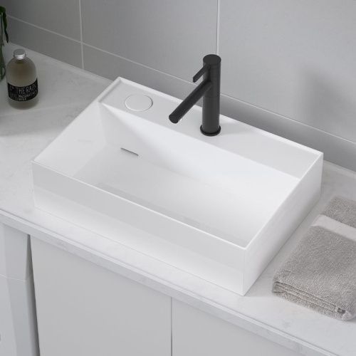 Раковина CeramaLux 6253L 60х40 накладная цвет белый