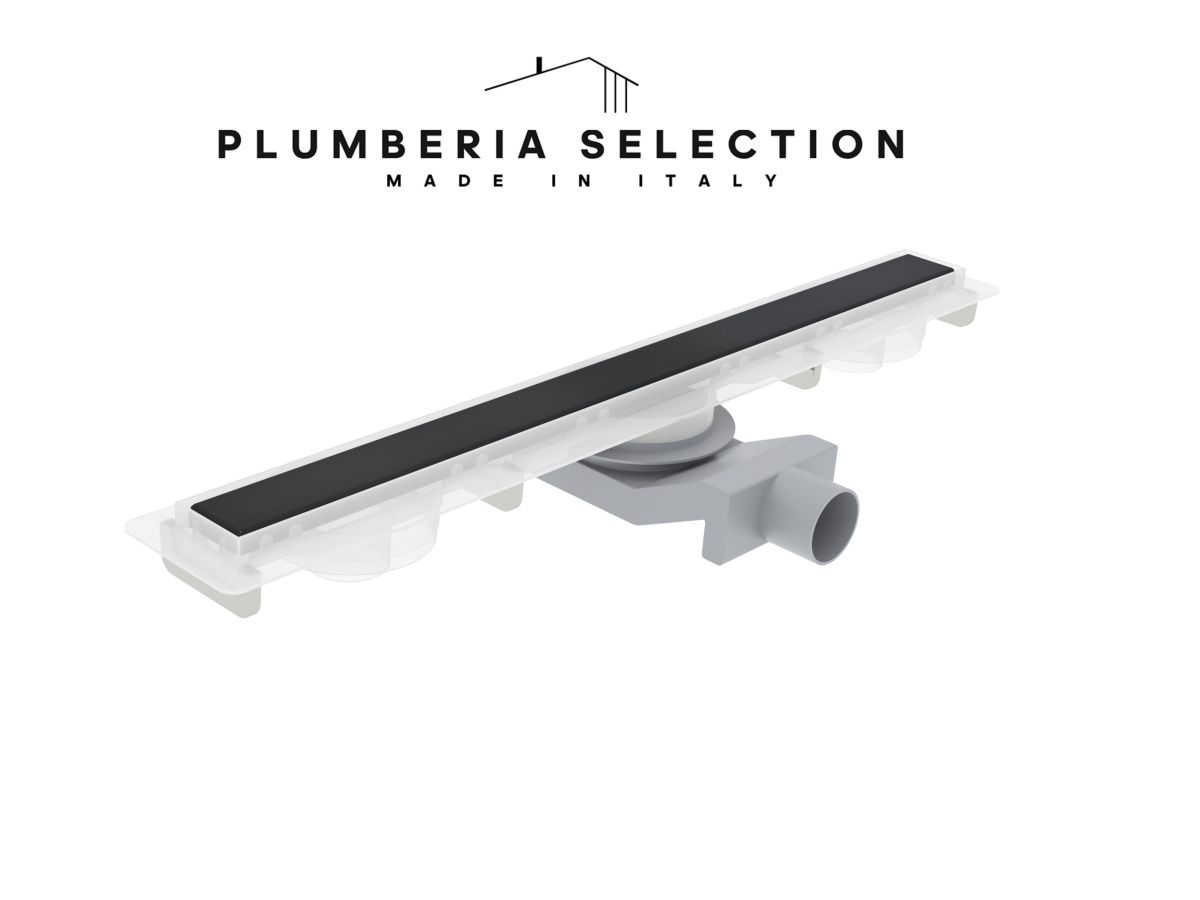 Душевой лоток Plumberia Selection PSM MODULAR PSM60NO 60х5 черный