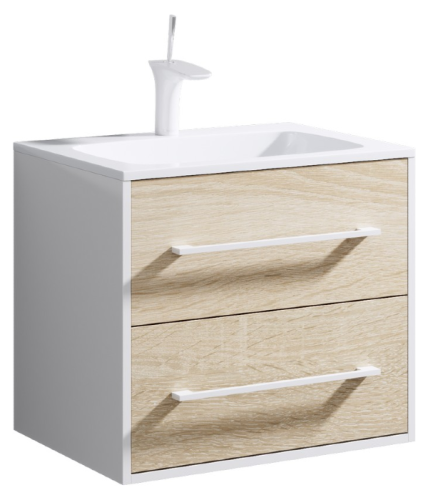 Тумба под раковину Aqwella Y Mai.01.06 60х50 подвесная цвет бежевый/белый